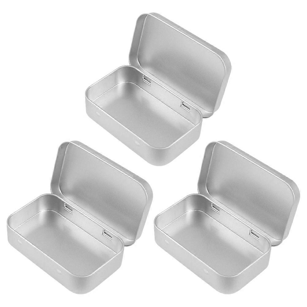 Tinplate Hinged Storage Box for Candy 12Pcs Rectangular Metal Tin