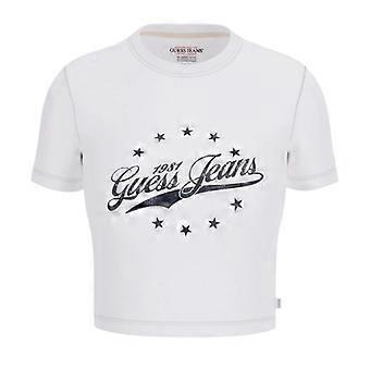 T-shirt court slim à logo Guess pour femme