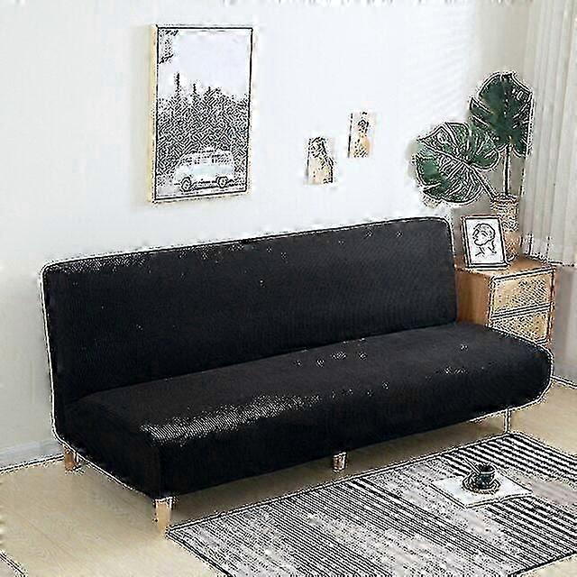Large Armless Sofa Bed Slipcover Couch Cover Without Armrests Stretchable