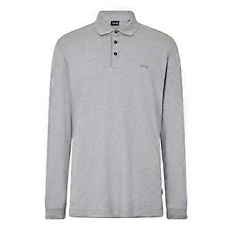 Boss Mens Pado 30 Cotton Long-Sleeved Polo Shirt