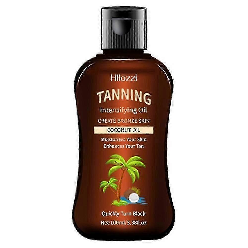 Huile de bronzage à la noix de coco, huile de bronzage tropicale pour un teint doré, 100 ml
