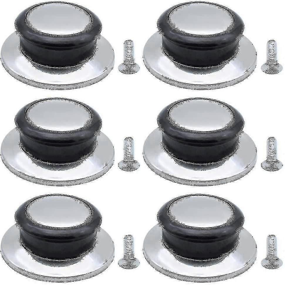 6 Pieces Bakelite Heat Resistant Stainless Steel Pot Lid Knobs Universal -