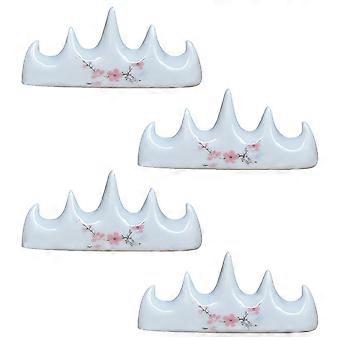 4Pcs Calligraphy Brush Pen Holders Practical Brush Pen Racks Ceramic Brush Rests