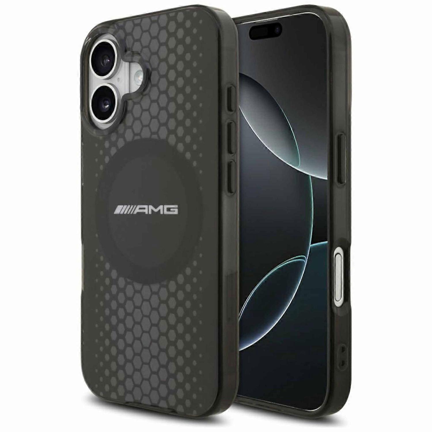 AMG Apple Double Layer Transparent Graphics MagSafe iPhone 17 Black