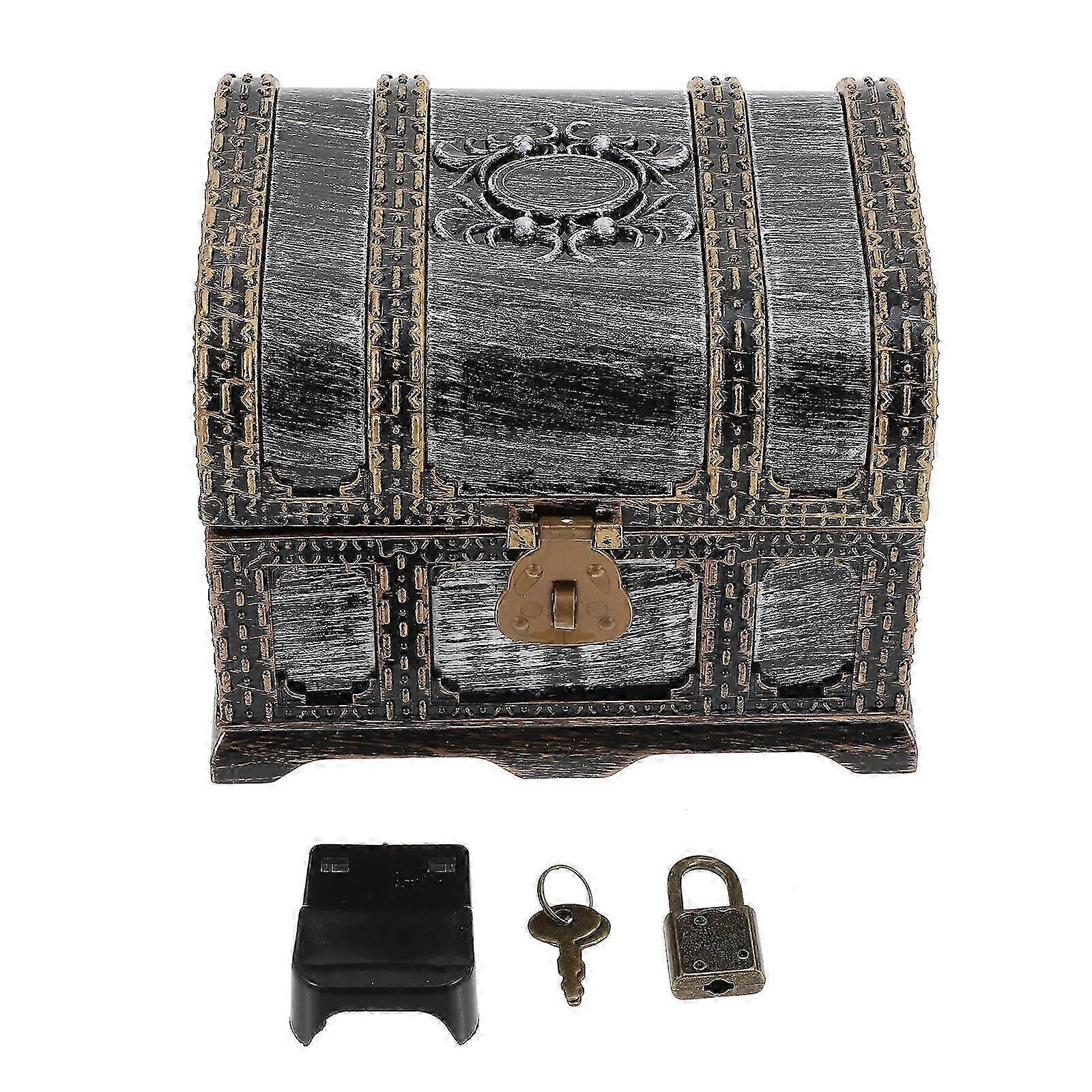 Decorative Treasure Chest Multi-function Pirate Box Vintage Pirate Chest