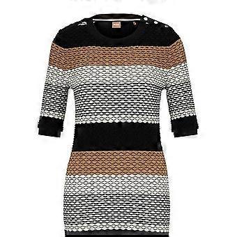 Boss Womens/Ladies Etanah Striped Knitted Maxi Dress
