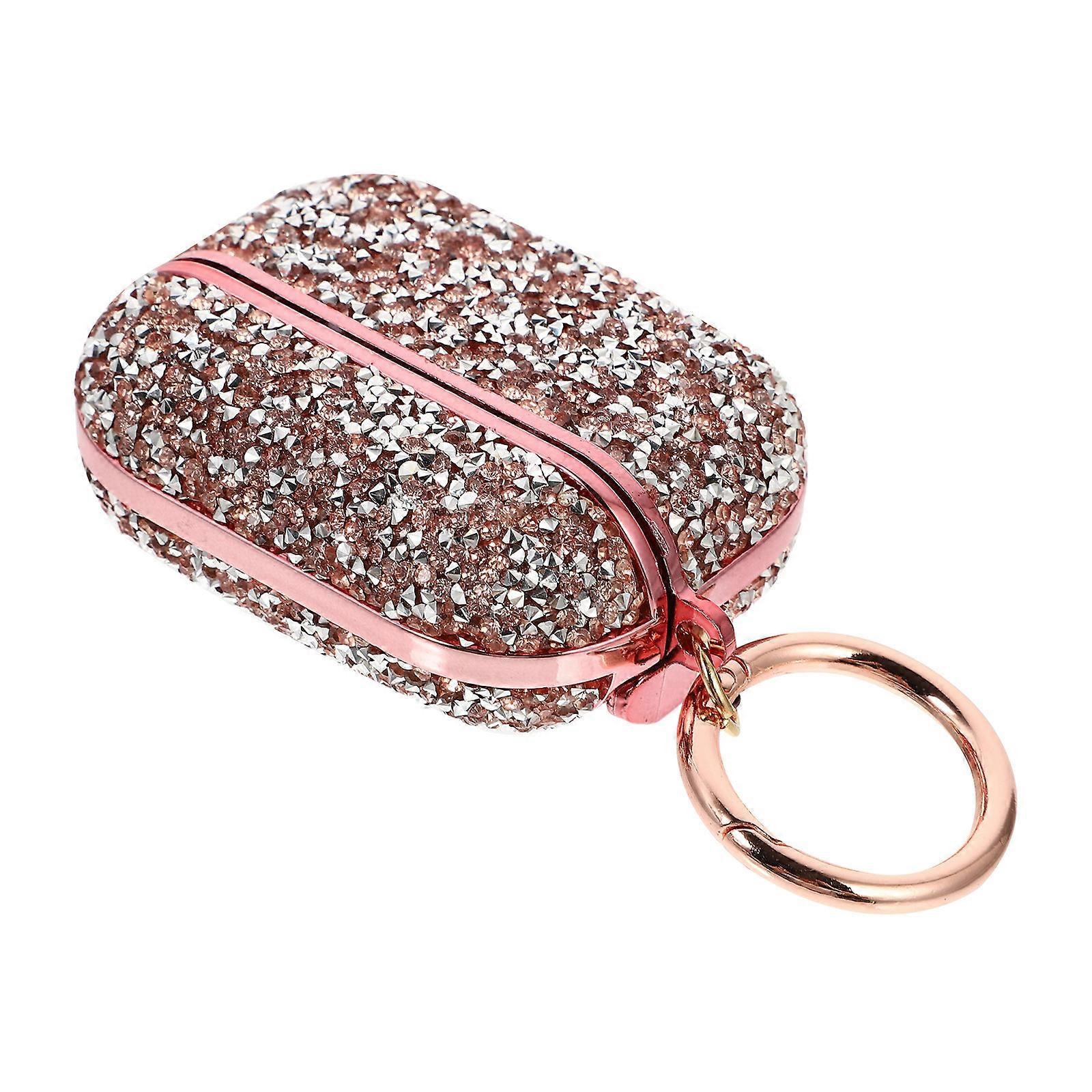 Pink Rhinestone Earphone Shell for 1Pcs Wireless Protective Case