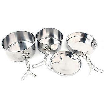 Cocina exterior de acero inoxidable de 4 piezas apta para 2-3 personas
