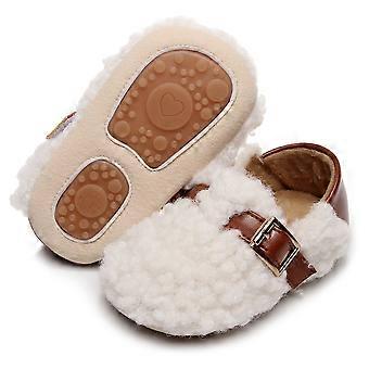 Style Baby Boys Girls First Steps Walking Shoes Plush Thickened Soft Warm Winter Autumn Footwear Fashion Shoes