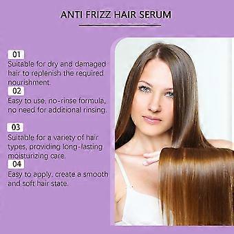 Anti-Frizz-Haarserum für krauses, trockenes und strapaziertes Haar – Keratin-Haarbehandlung mit Rizinusöl, Rosmarinöl, nährt und repariert das Haar, Hitzeschutz