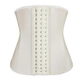Fajas Colombians Latex Waist Trainer Body Shaper Corset Waist Cincher Flat Belly Sheath 9 Steel Bones Modeling Strap