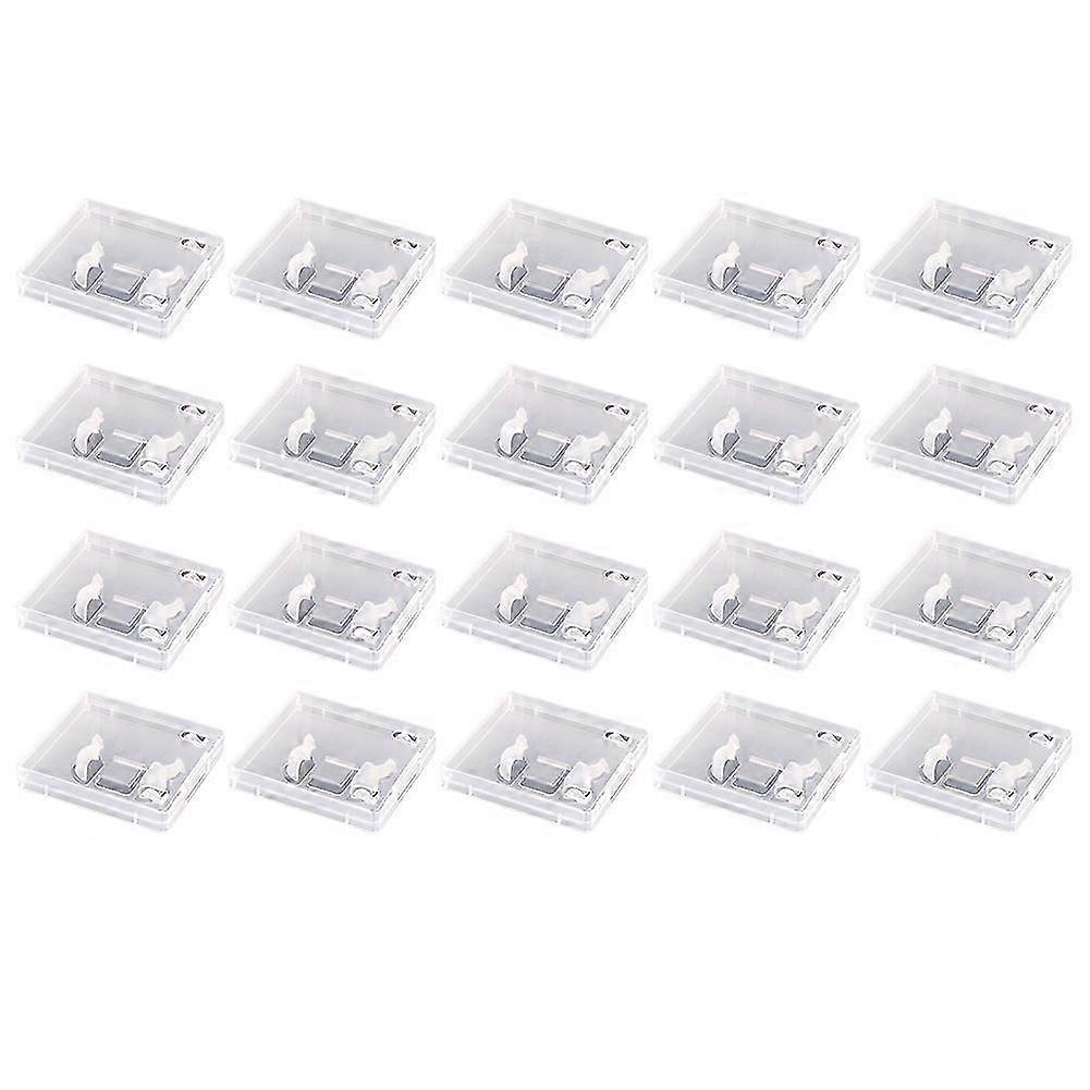 20pcs USB Flash Drive Boxes Protector Transparent Clear Storage Case Dustproof USB Stick Packaging compatible with Memory Drives