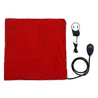 Pet Heating Pad 7 Temperature Settings Dogs Cats Electric Heated Pad with Auto Power Off for Home Indoor Red 50x50cm / 19.7x19.7in US Plug