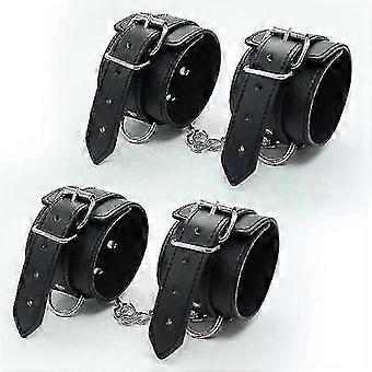Leren enkelband flirtspeeltje handboeien training fitness manchetten en benen [DB]YC