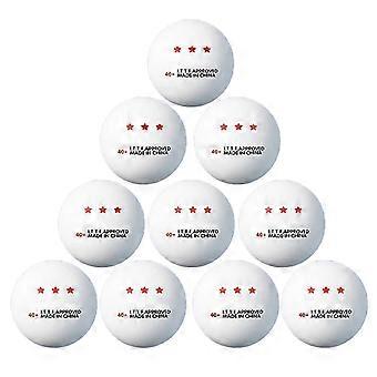 10 stuks professionele pingpongballen, 3-sterren tafeltennisballen, lichtgewicht standaard tafeltennisballen voor training, wit