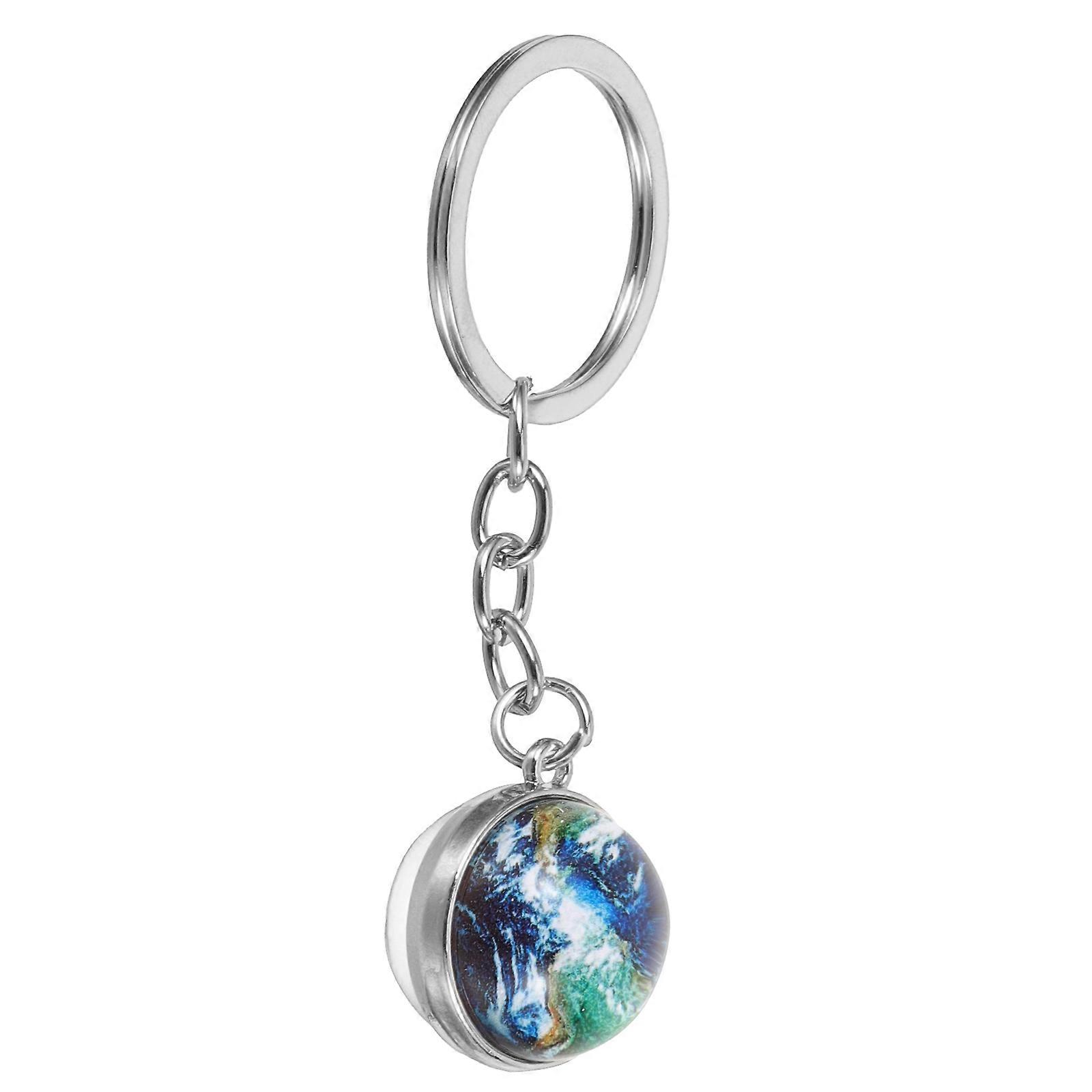 Key Chains Earth Globe Backpack Pendant for Decor 2Pcs Multi