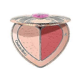 Heart Shaped Dual Tone Blush Palette Natural Cheek Color All Skin Types 13g Travel Friendly