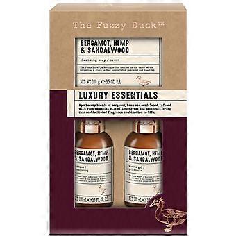 Men Hair & Body Care Set ( bergamot, hemp & sandalwood ) - gift set