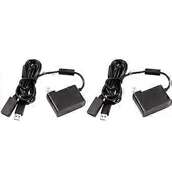 2 adattatori CA USB per sensore Kinect Xbox 360, alimentatore per console di gioco Xbox 360 con spina USA