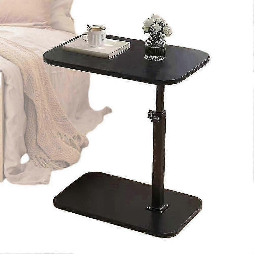 360-Degree Rotating C-Shaped Side Table for Sofa, Bed, or Laptop Use