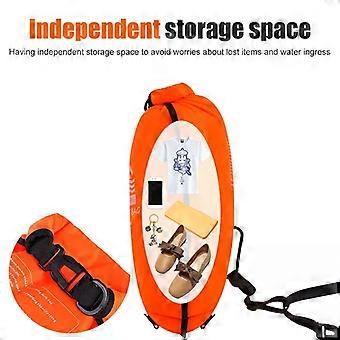20L Inflatable Open Swimming Buoy Tow Floating Bag Double AirBags Water Sport Life Saving Swim Buoy Pool Inflated Air Drying Bag