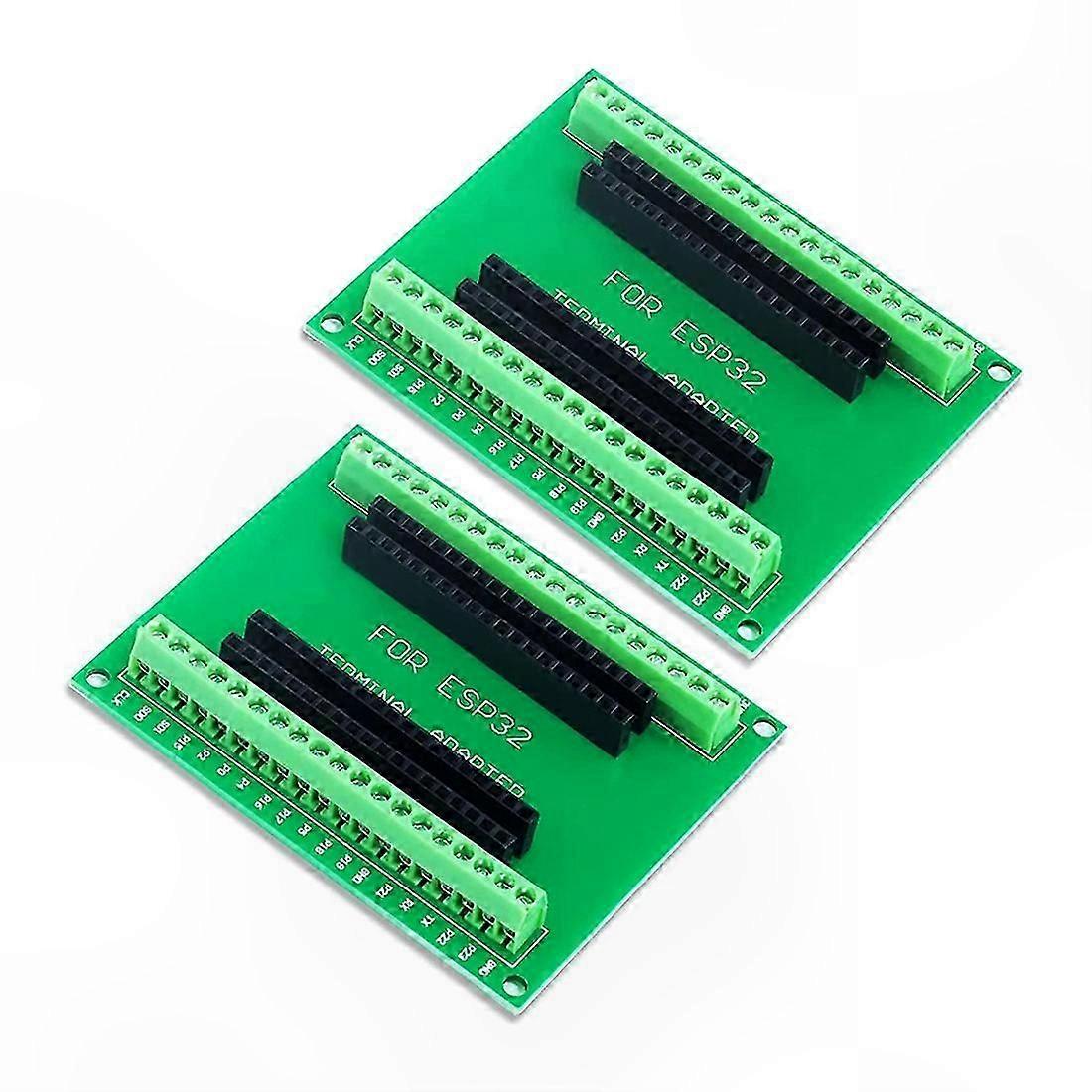 2Pcs 38-Pin Narrow GPIO Expansion Board for ESP32 Microcontroller-Compatible Modules