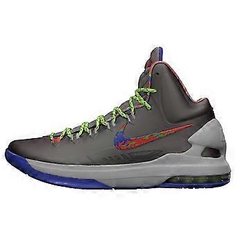 Nike KD 5 Splatter Slip Resistant Lightweight Non slip Lightweight High top Basketball Shoes Men's Gray 554988-007