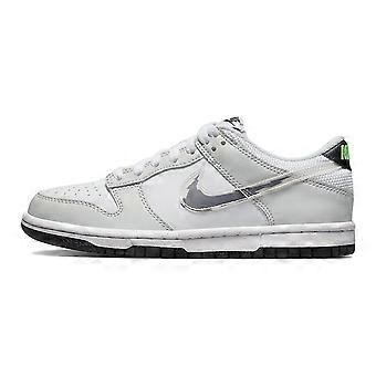 Nike Dunk Low Glitch Swoosh Branco Cinza GS DV3033-001