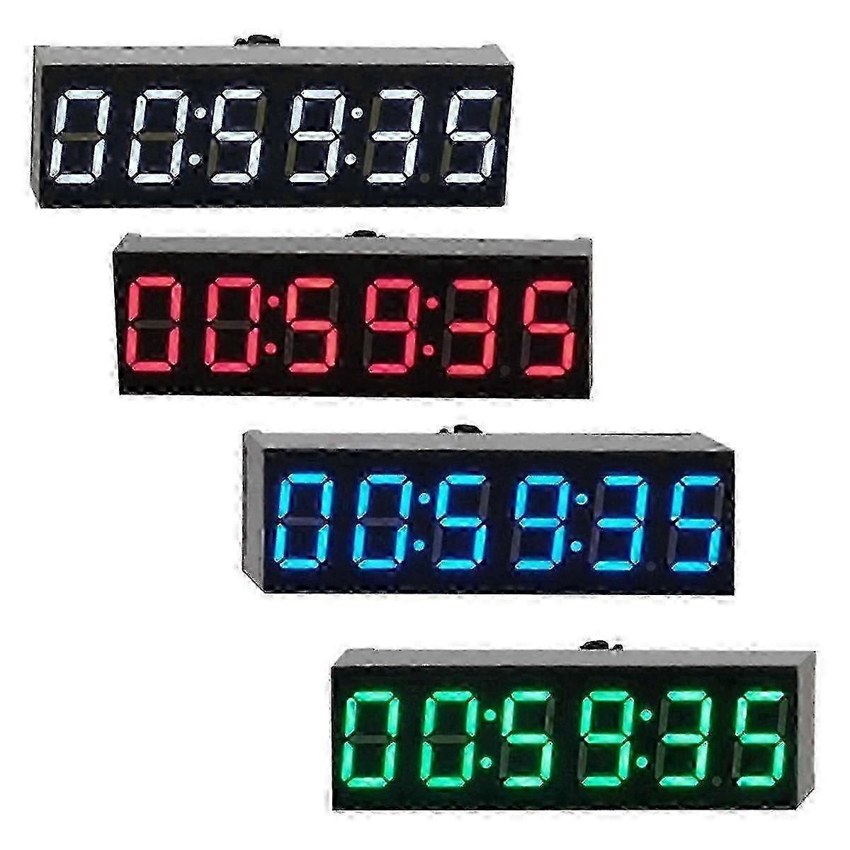 0.36 Inch 6-Bit Clock LED Digital Electronic Clock W Second Display Module Power Off Memory Brightness Adjustment -D