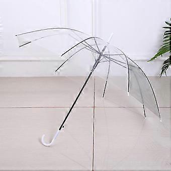 Transparent Umbrella with Long Handle, Windproof Clear Visibility Design, RapidDry Waterproof for Adults