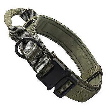 Tactical Nylon Dog Collar With Reflective Patch