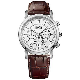 Chronograph brown hugo boss Analog Quartz Man watch with Cowhide Bracelet 1512871
