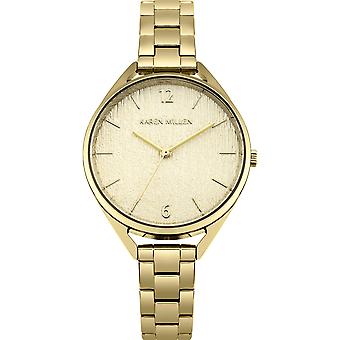 Karen millen Quartz Analog Woman Watch with KM162GM Stainless Steel Bracelet