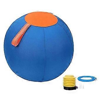 Bola inflável de 25 cm para cães de pastoreio, brinquedo interativo para uso externo, cor azul.