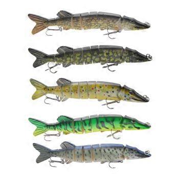 Pike Lure for Fishing Artificial Bait Hard Multi Jointed Swimbait Crankbait Lifelike Fishing Lures for Bass Trout Crappie Pike