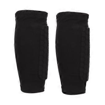 2PCS Maniche per le gambe da calcio per adulti Manicotto di compressione per polpacci traspirante antiscivolo Manicotto parastinchi con cuscinetto a nido d'ape per baseball Basket nero M