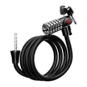 Weatherproof 12mm Cable Lock With Night Light