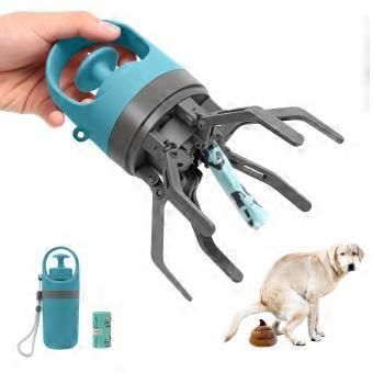 Dog Pooper Scooper, Portable Six Claw Pet Waste Picker for Walks