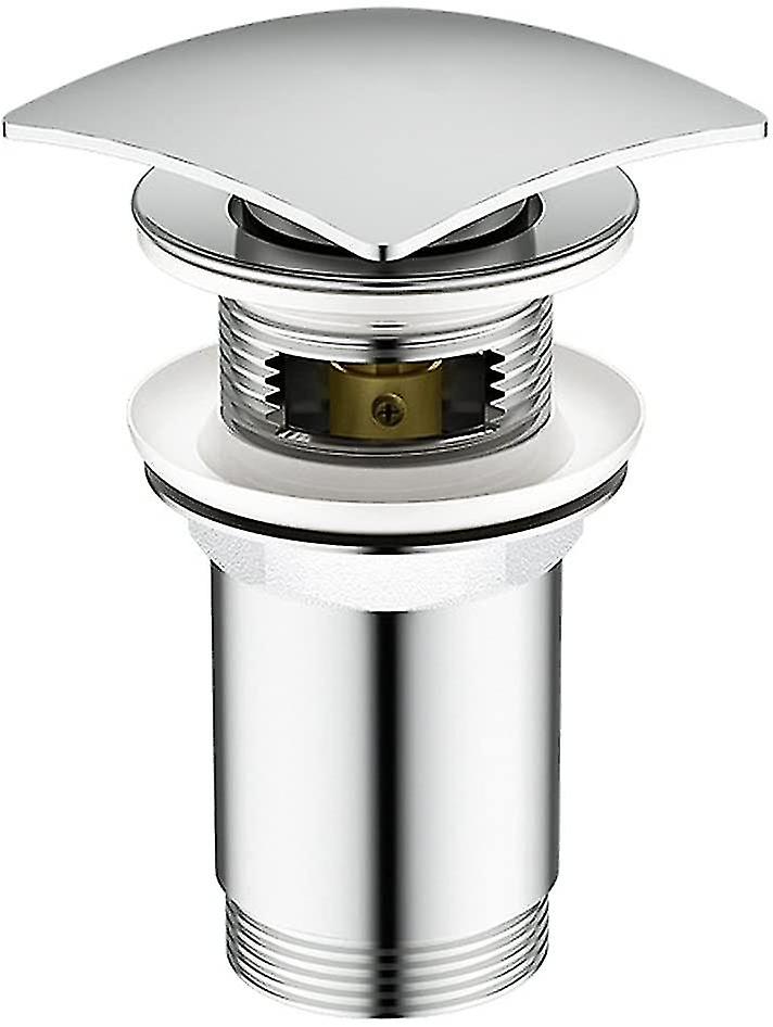 Chrome Pop Up Valve, Overflow Basin Drain Valve, Basin Pop Up Sink, Chrome Basin Sink Waste