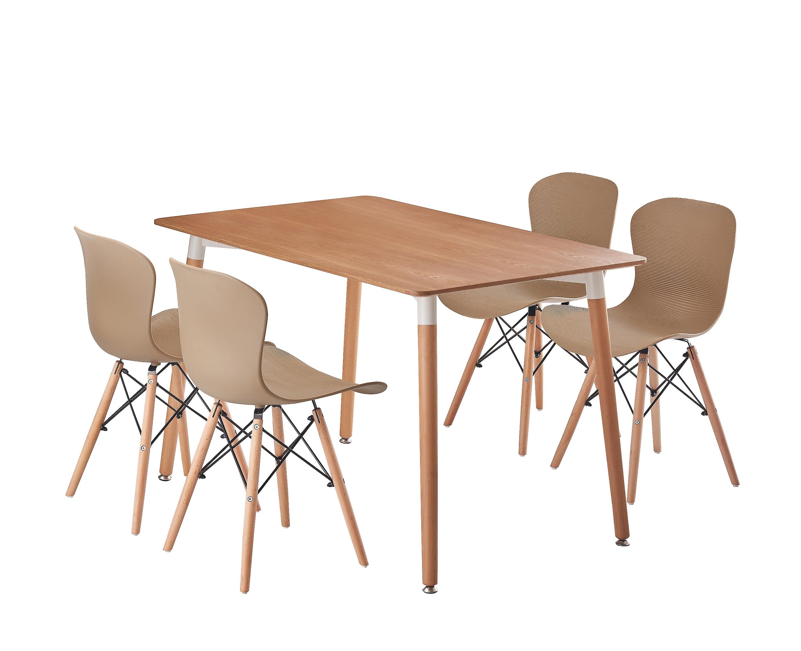Alessandria Eiffel Dining Set - A Table & 4 Chairs