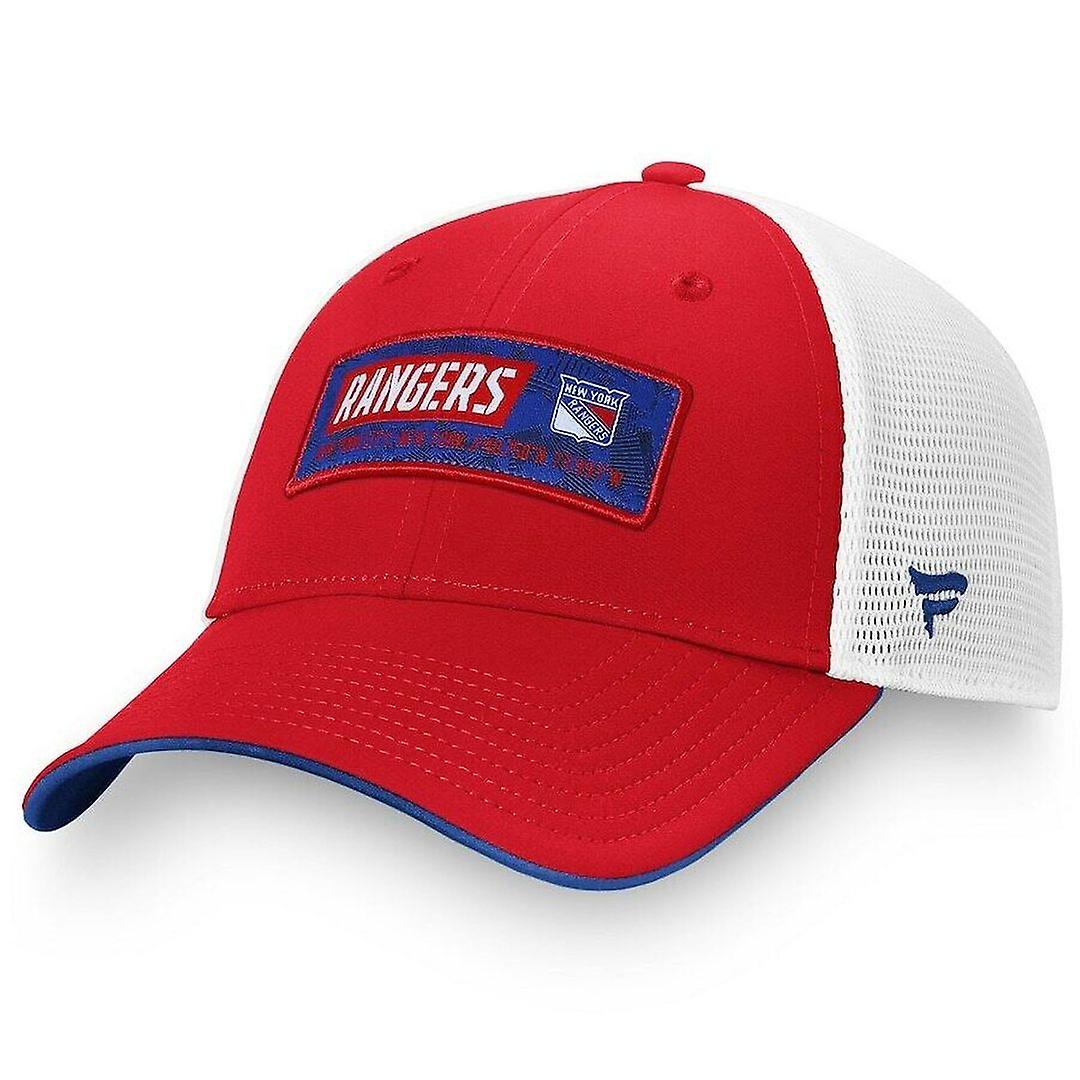 Fanatics NHL New York Ranger Iconic Defender Adjustable Red Mens Cap 118014282NAAE