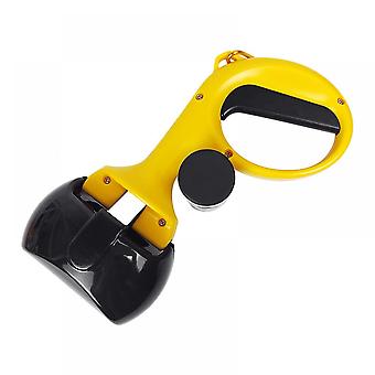 Veeki pet poop scoop, portable dog poop scoop for grass/dirt/lawn litter pickup,black clip