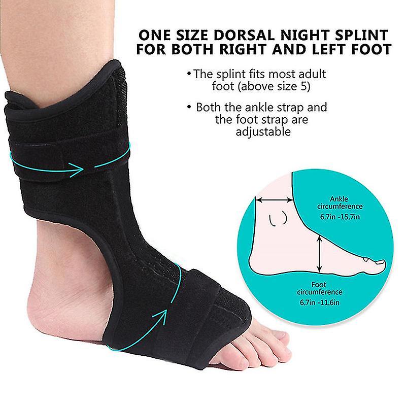 Plantar Fasciitis Night Splint, Adjustable Foot Drop Brace, Heel, Ankle