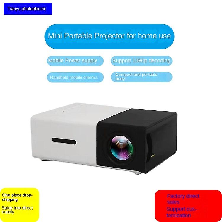 Yg300 جهاز عرض صغير محمول منزلي صغير جهاز عرض للأطفال في وقت مبكر