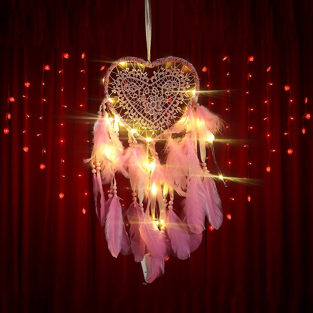 Heart Dream Catcher pink
