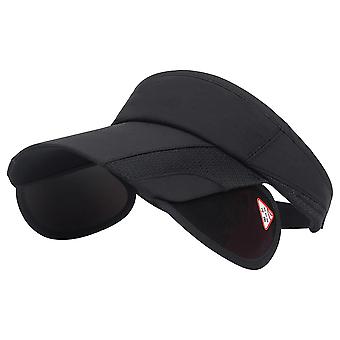 Summer Sun Visor Lue Kvinner Justerbar med uttrekkbar brem UV-beskyttelse Beach Tennis Sport Hat