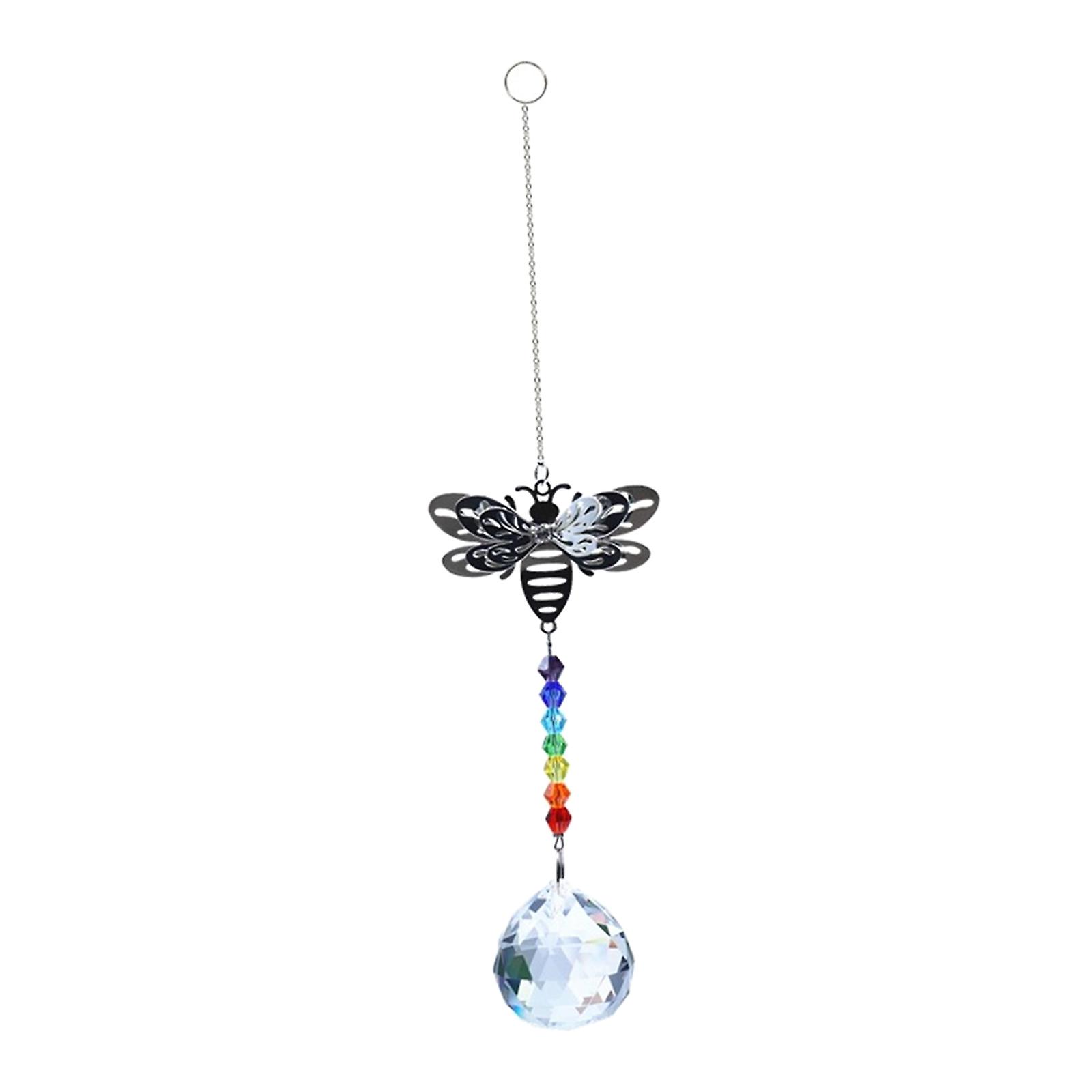 Crystal Ball Rainbow Maker Hanging  Window Prism Decor Butterfly 1