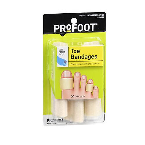 Επιδέσμους profoot toe, μεσαίου μεγέθους 3 ct το καθένα (πακέτο του 1)