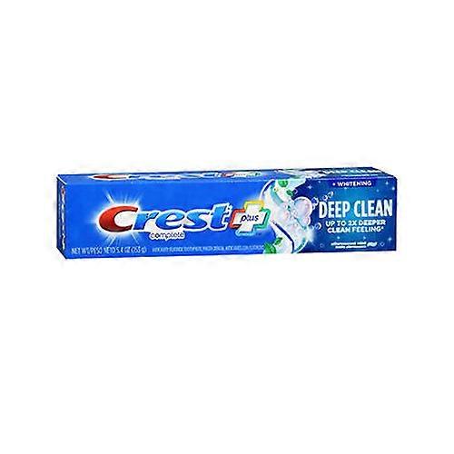 Crest Complete Fluoride Toothpaste Whitening + Deep Clean Effervescent Mint, 5.4 Oz (Pack of 1)