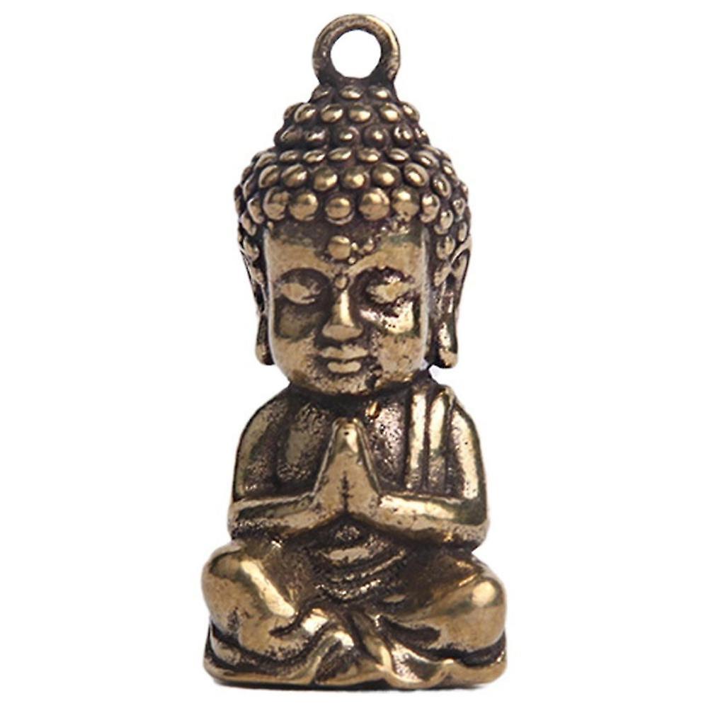 Shakyamuni Buddha Statue Mini Bronze Buddha Statue Small Scene Accessories Keychain Tea Table Home